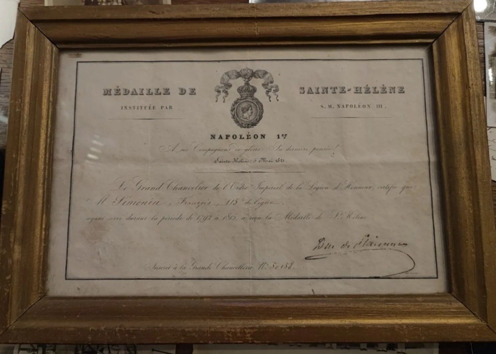 diplomes 11 medaille de sainte helene n 3