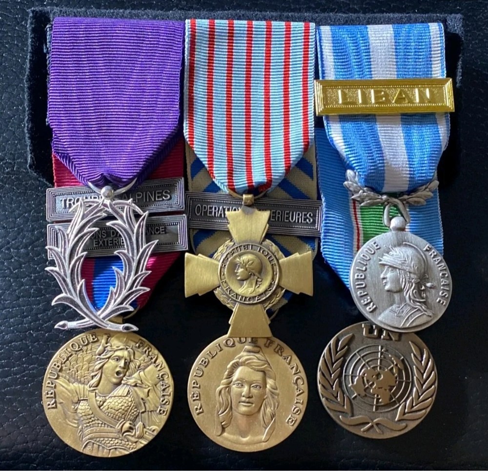 france portee de medailles francaises taille ordonnance 6
