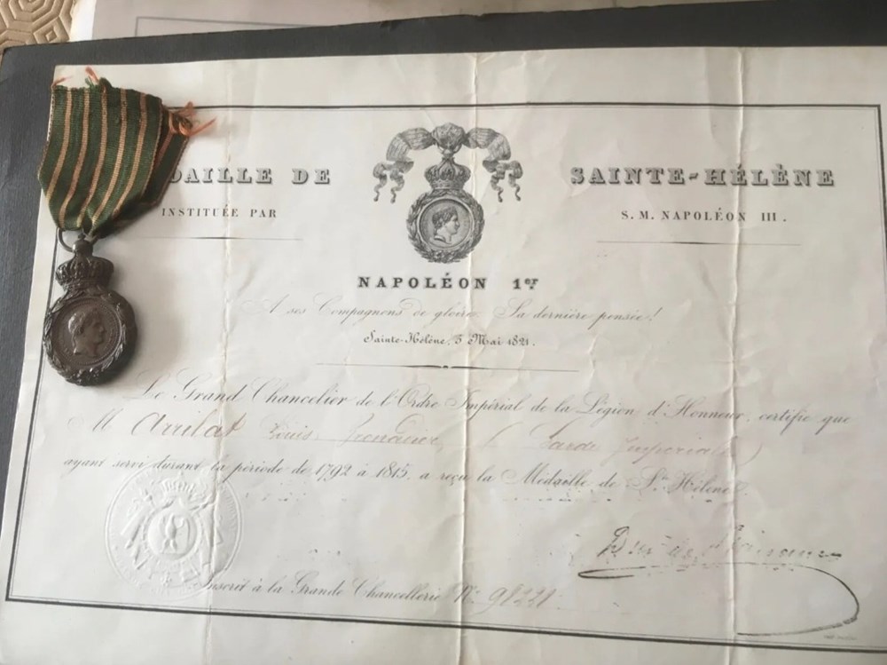 diplomes 13 medaille de sainte helene n 4
