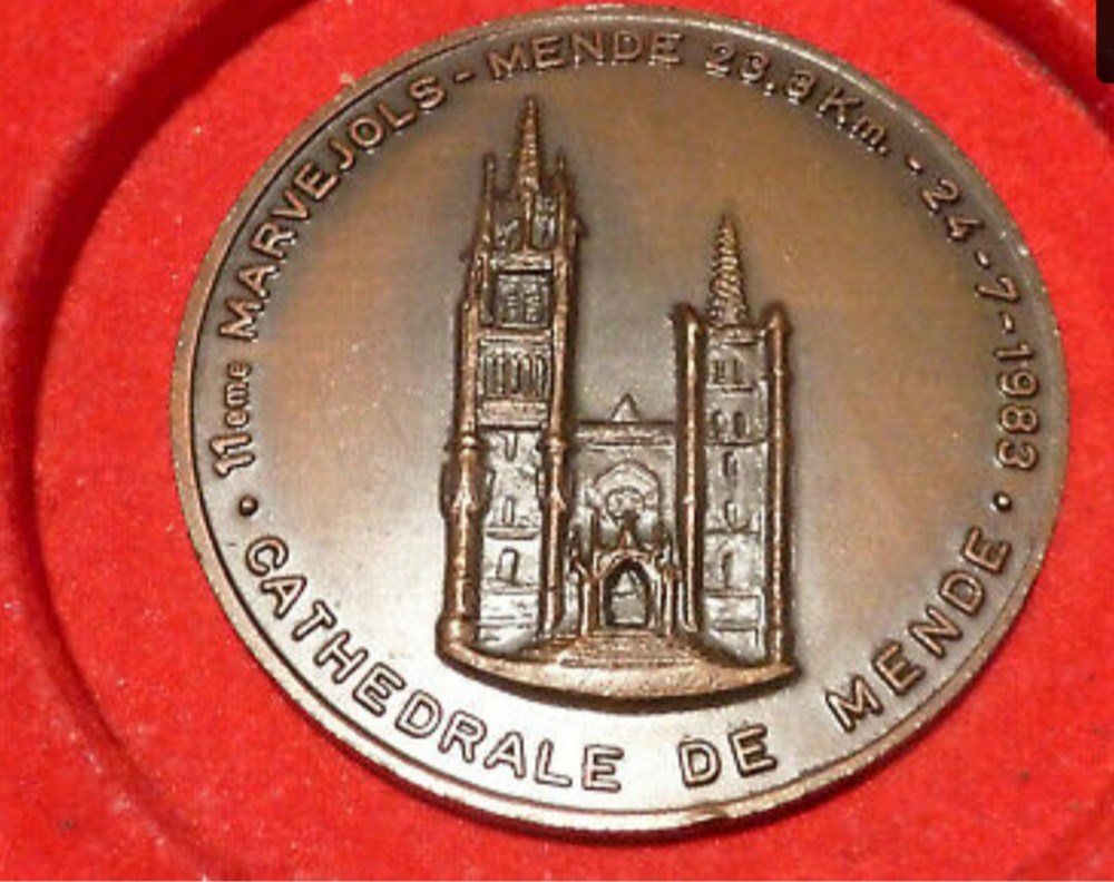 Médaille semi marathon Marvejols Mende medaille semi marathon marvejols mende