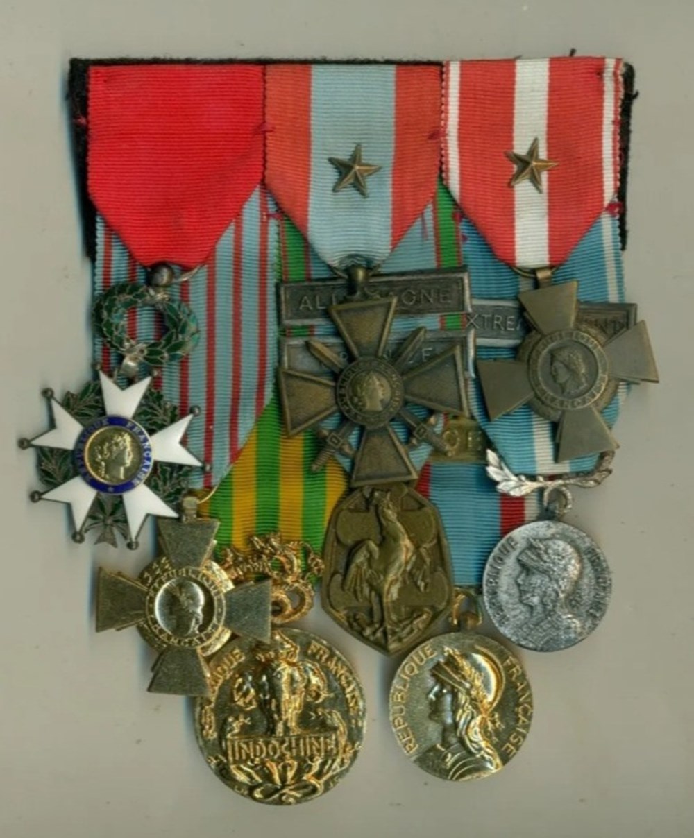 france portee de medailles francaises de taille ordonnance 7