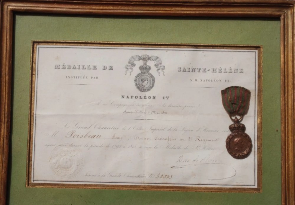 Diplômes #15 - médaille de Sainte-Hélène (n° 6) diplomes 15 medaille de sainte helene n 6
