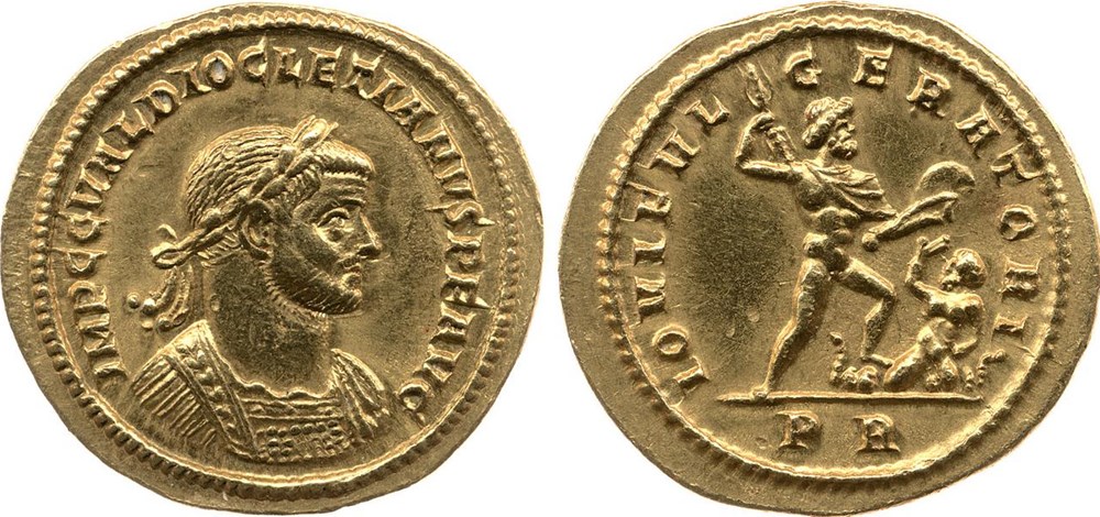Un type rare : IOVI FVLGERATORI sous la Tétrarchie un type rare iovi fvlgeratori sous la tetrarchie