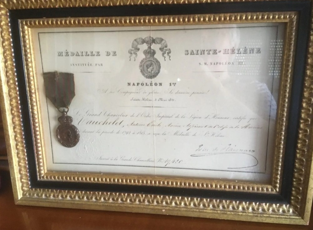 Diplômes #16 - médaille de Sainte-Hélène (n° 7) diplomes 16 medaille de sainte helene n 7