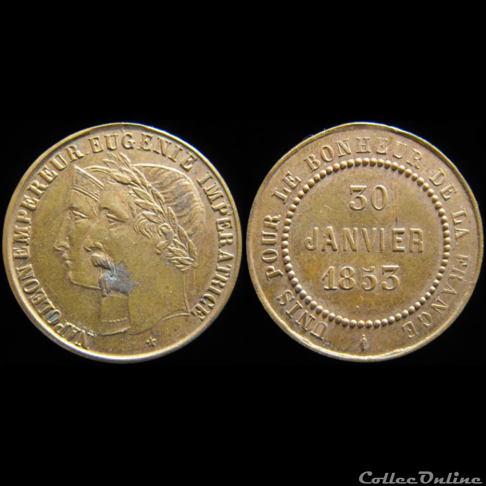 Médaillettes commémoratives de Napoléon III