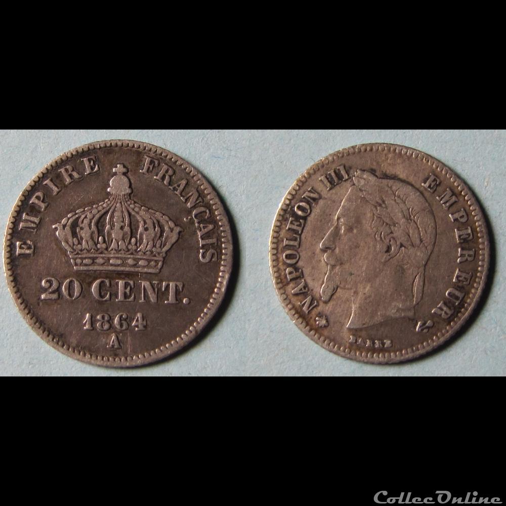 Monnaie moderne 2nd Empire Monnaies courante du Second Empire, 1852-1870. Suivant le modèle de l'or étalon: cuivre -> argent -> or A partir de 1861, l'effigie de Napoléon III arbore une tête laurée...