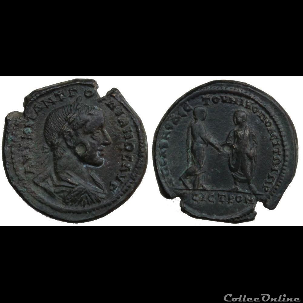 Gordien III, Nikopolis Ad Istrum Un petit échantillonage des monnnaies émises à Nikopolis Ad Istrum en Moesie Inférieure durant le règne de Gordien III entre 238 et 244 après Jésus-Christ 44 AE 27 illustrant...