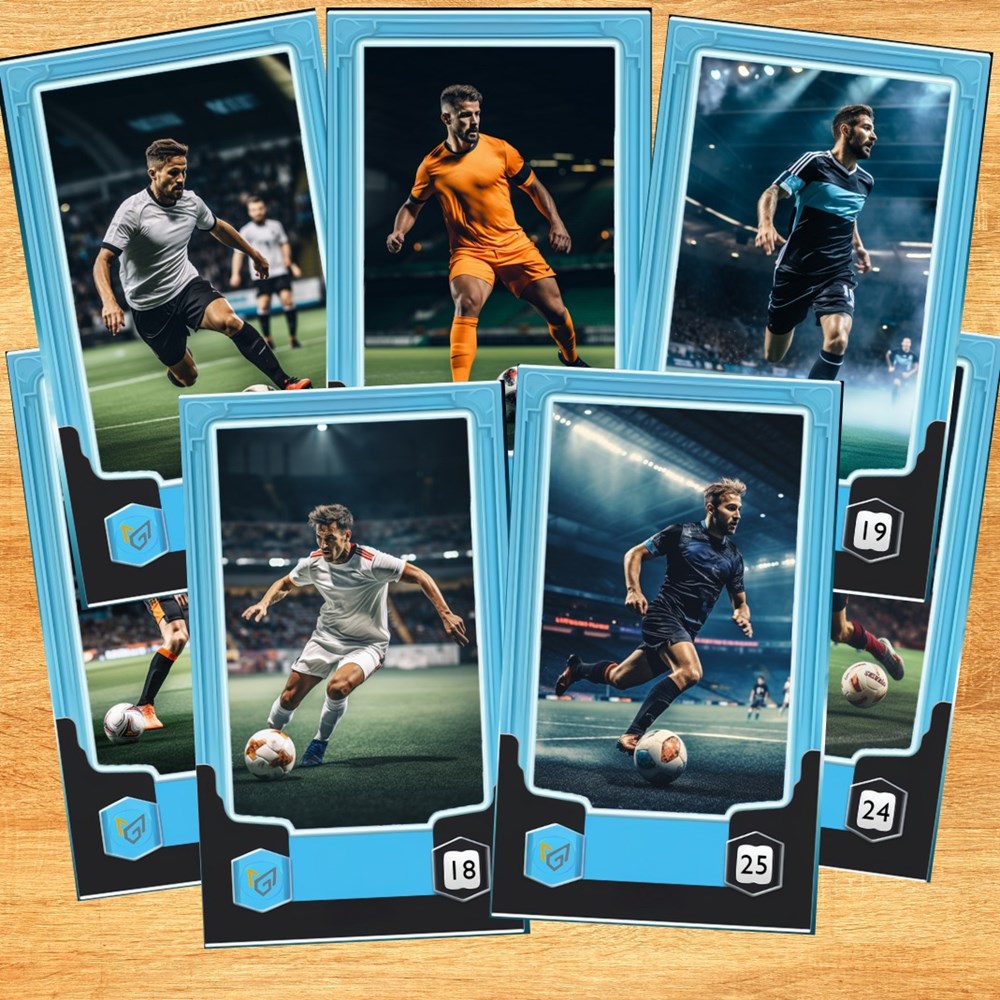 Gallery - Cards Collection Bienvenue dans notre galerie virtuelle dédiée à l'univers de nos cartes à collectionner mettant en scène les légendes du football en pleine action. Dans cet espace numérique unique, nous...