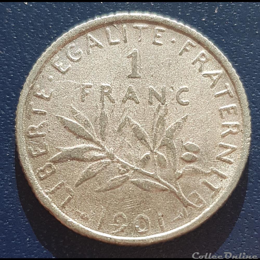 1 franc semeuse type argent (1898-1920) les 1fr semeuse semble avoir circulé pour chaque année d'émission officiel, mais pour quoi le ou les faussaire change les dates ?