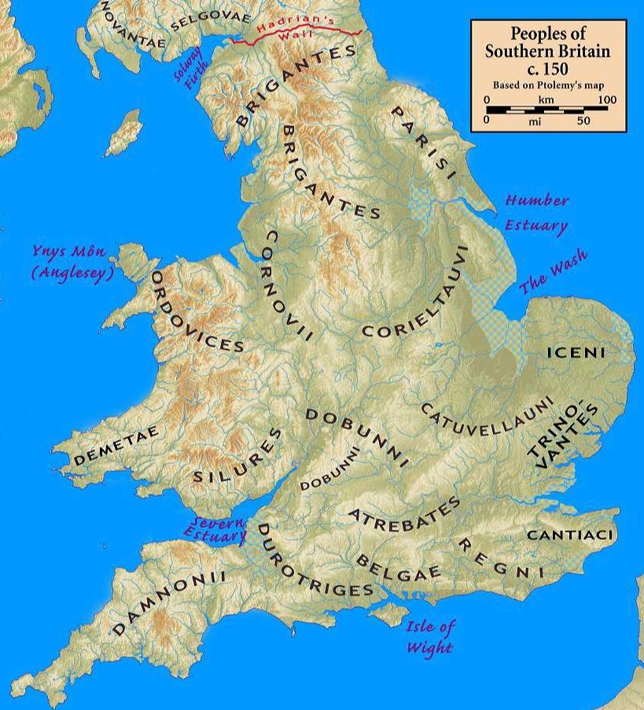  toutes les tribus de la GRANDE BRETAGNE&nbsp; 