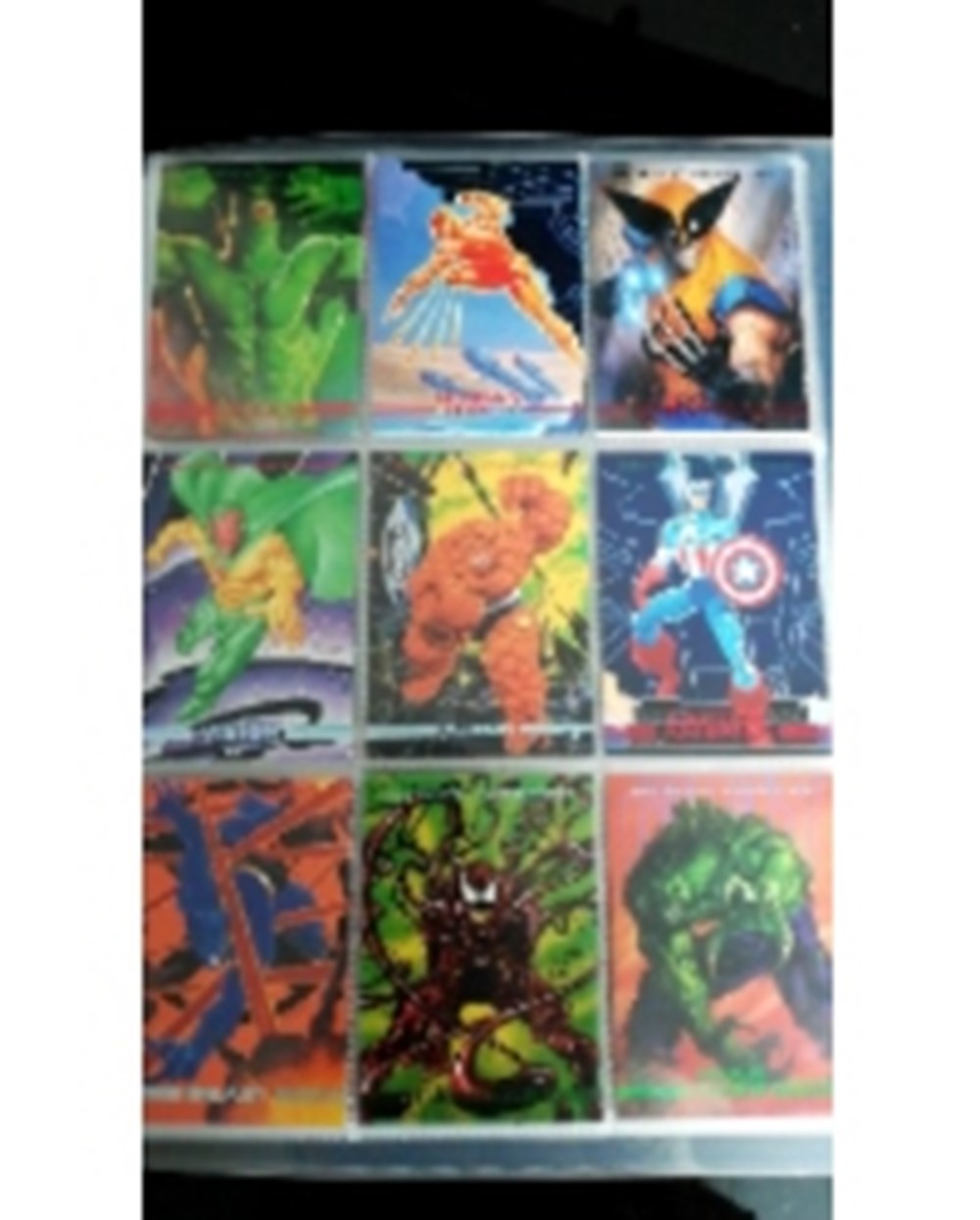 Trading cards Marvel Masterpieces 1993 SkyBox Ma collection de cartes Marvel Masterpieces de 1993 par SkyBox