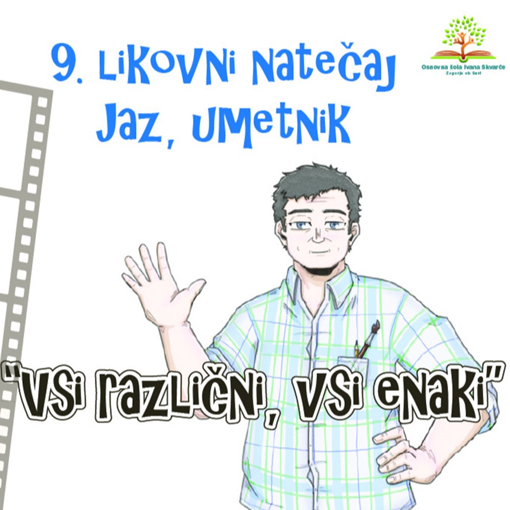  Rastava 9. likovnega natečaja Jaz, umetnik na temo "Vsi različni, vsi enaki" . 
