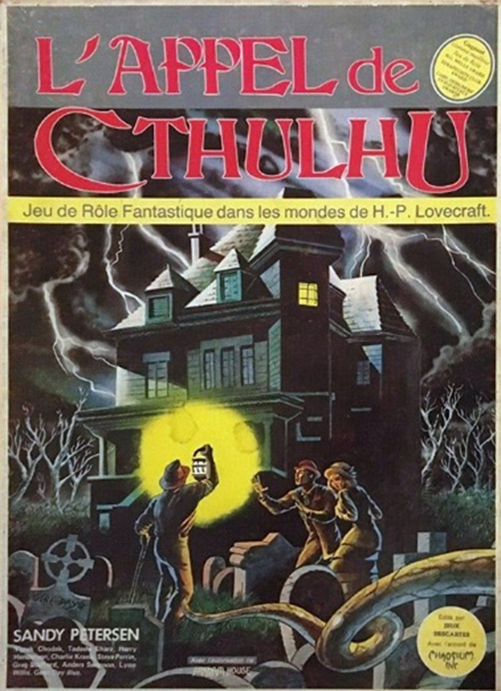 *** Jeu de rôle - L'appel de Cthulhu *** L'Appel de Cthulhu ( Call of Cthulhu ) est un jeu de rôle créé aux Etats-Unis en 1981 par Sandy Petersen. Le titre vient de la nouvelle du même...