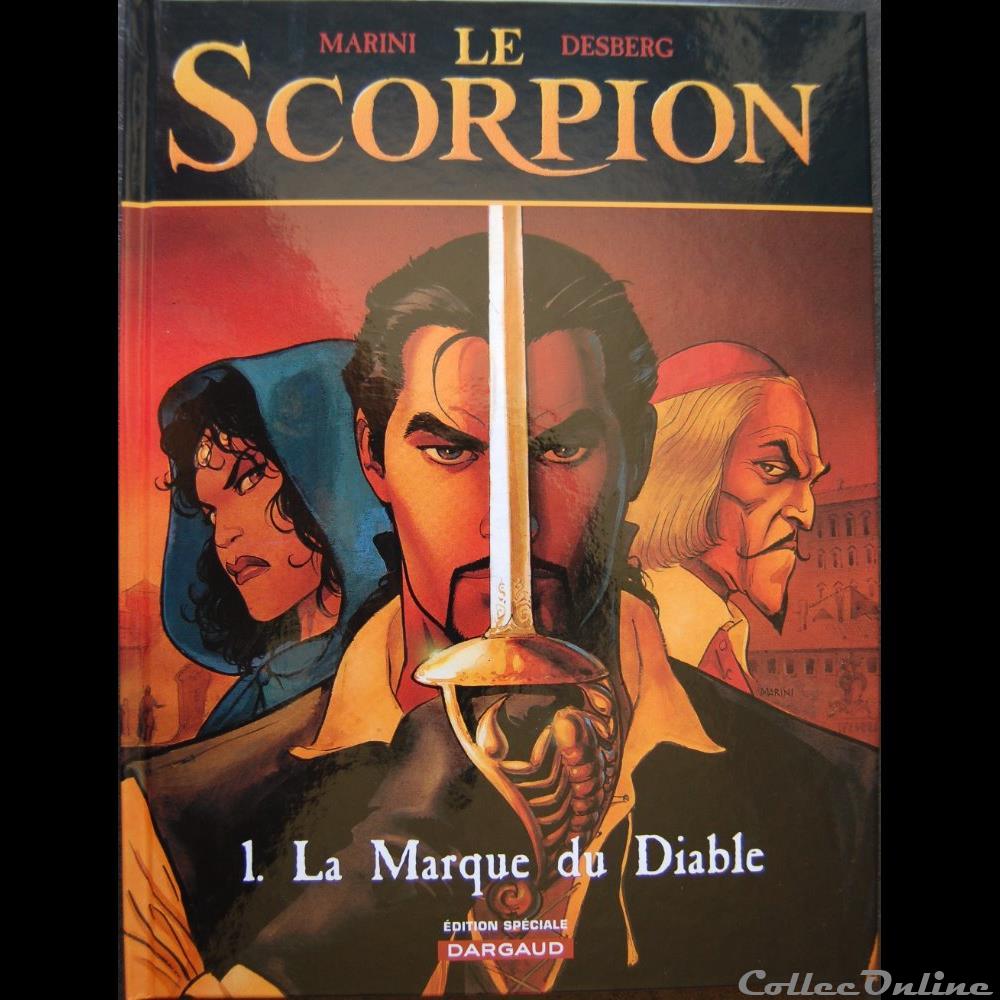  Le Scorpion est une s&eacute;rie de Bande Dessin&eacute;e de fiction historique, cr&eacute;&eacute;e en 1996 par Enrico Marini (Co-sc&eacute;nario, dessins et couleurs) et Stephen Desberg (sc&eacute;nario). L'histoire se d&eacute;roule &agrave;...