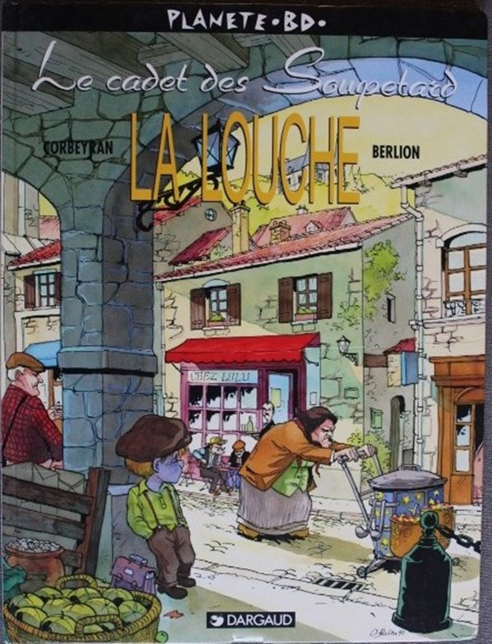  Bande Dessin&eacute;e cr&eacute;&eacute;e par Eric Corbeyran (Sc&eacute;nariste) et Olivier Berlion (Dessinateur) en 1995 et &eacute;dit&eacute;e par Dargaud. Le cadet des Soupetard est le benjamin d'un famille dans un coin...