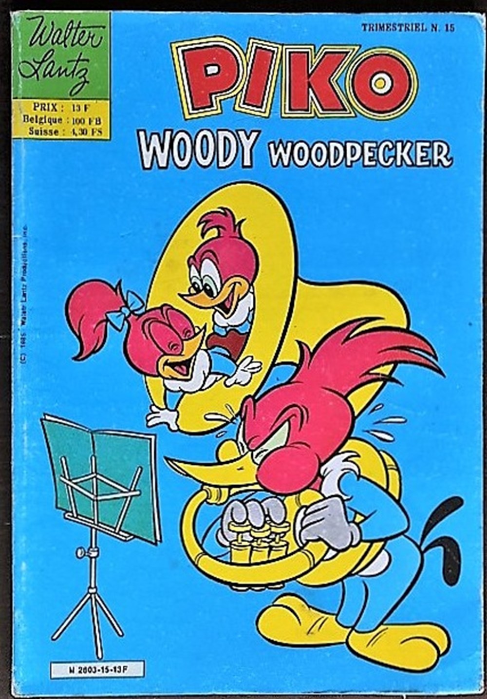 BD PF - Woody Woodpecker (Piko) Woody Woodpecker ou Piko le pivert dans d'anciennes traductions françaises, est un personnage de dessin animé américain créé dans les studios d'animation de Walter Lantz. Cet animal au rire...