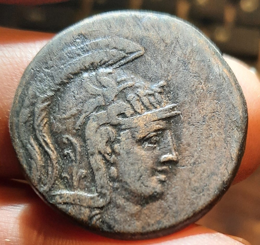 GRECE ANTIQUE GRECE GRAND BRONZE PONT AMISOS -105-85