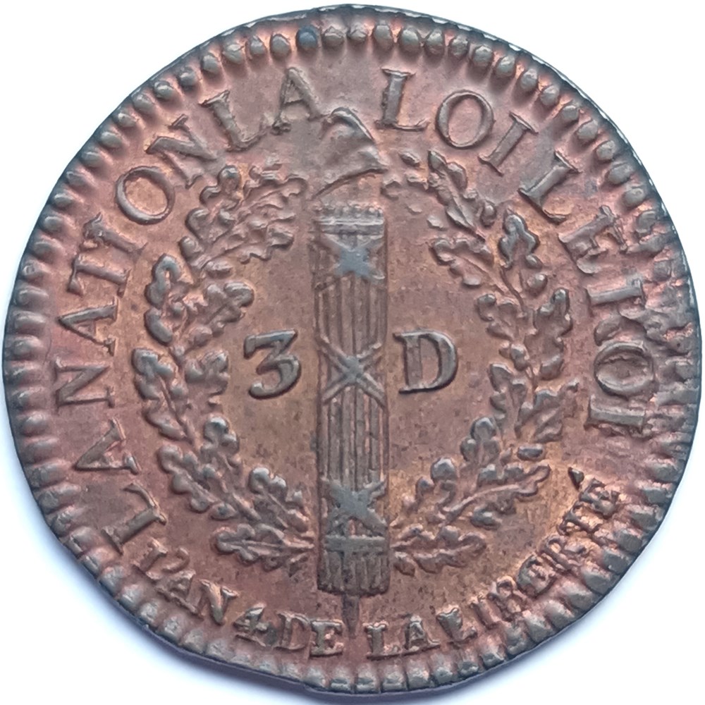  Petite collection de monnaies officielles et quelques monnaies de confiance des p&eacute;riodes suivantes : &nbsp; CST : Constitution : 1791-1792 CNV : Convention : 1792-1795 DIR : Directoire :...