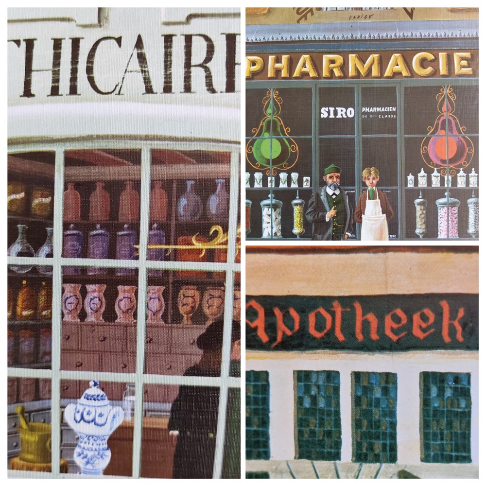 OFFICINES PORTRAITS et REMÈDES le commerce des remèdes s'organisait sur les marchés et La fourniture des simples provenait des jardins.. Progressivement, les apothicaires ont accueilli leur clientèle en ville au rez de chaussée...