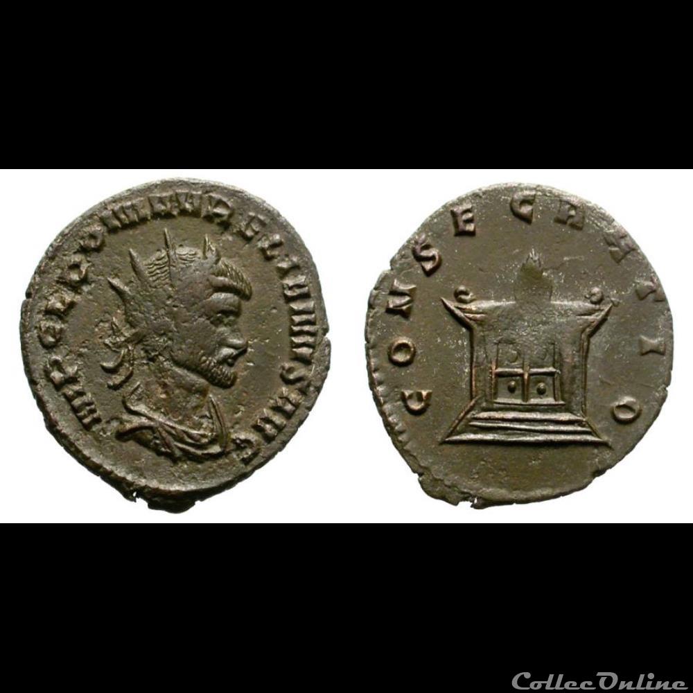  Hybrid coins with Aurelian lifetime obverses and Claudius Ii consecratio reverses 