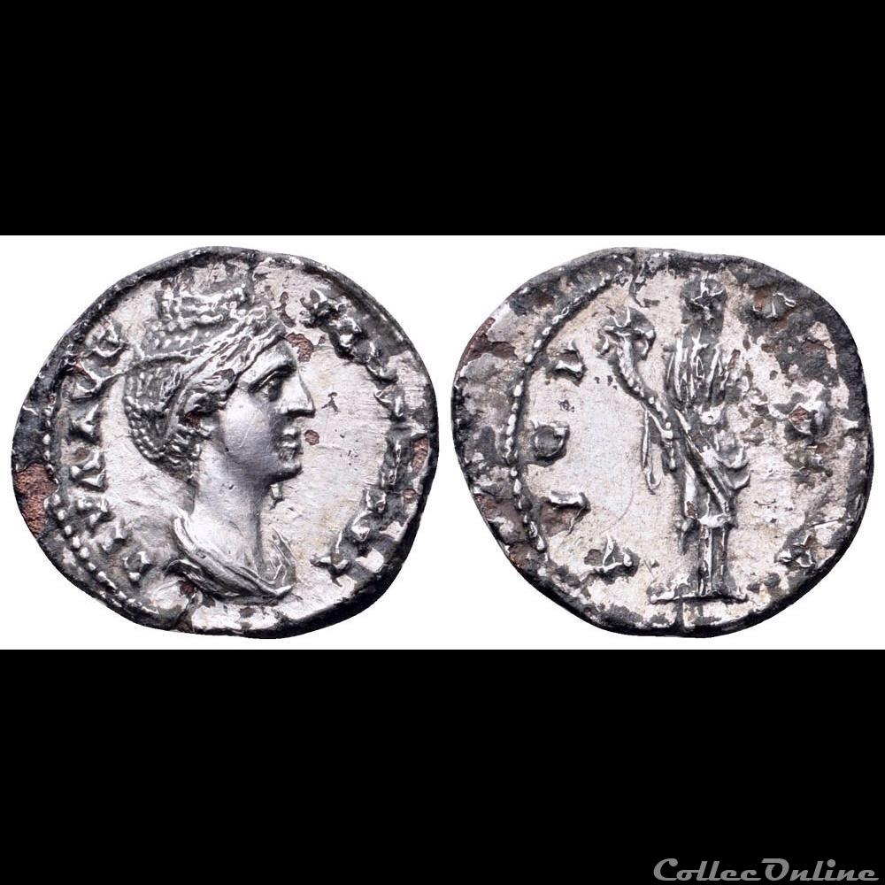 Consecration denarii imitations High Empire imitations of consecratio denarii. Several Hybrid imitations associating post-mortem and lifetime sides. Mostly fourree coins.