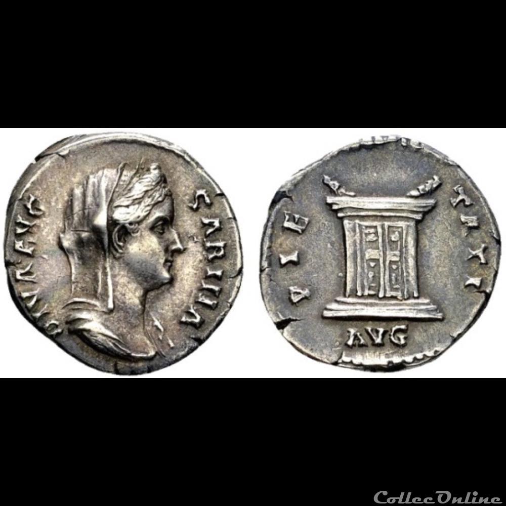 Consecration denarii from Vespasian to Caracalla