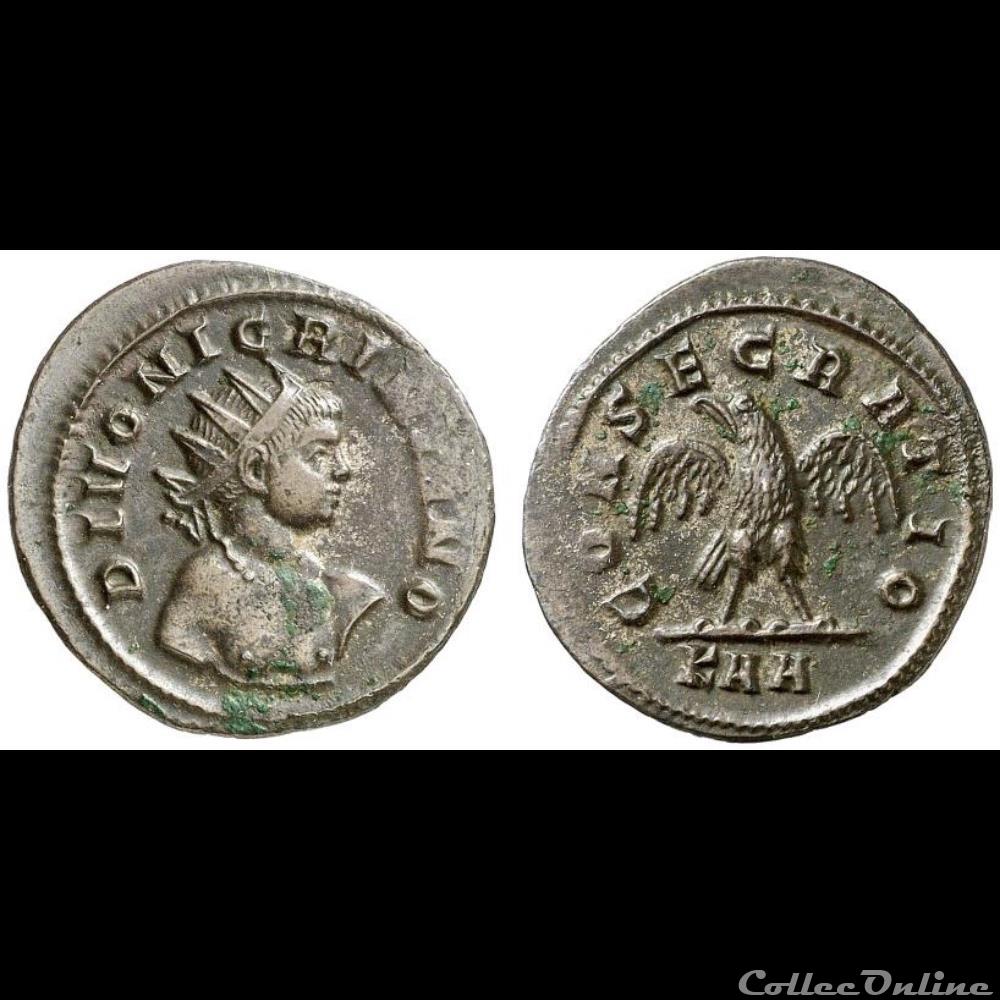 Divus Carus, Numerian and Nigrinian consecration Antoninianii struck in name of Carus, Numerian and Nigrinian.