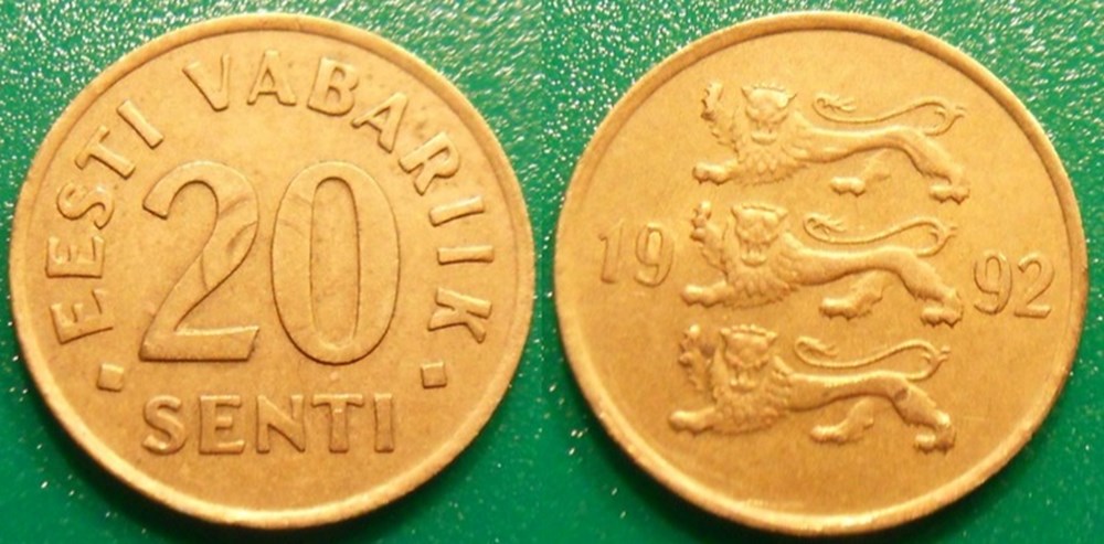 World Coins - Estonie Monnaies modernes (maxi 100 ans) issues de brocantes, de bourses et de collègues rentrant de voyage