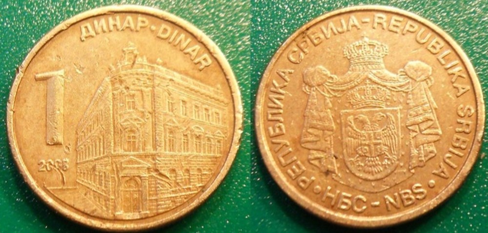 World Coins - Serbie Monnaies modernes (maxi 100 ans) issues de brocantes, de bourses et de collègues rentrant de voyage