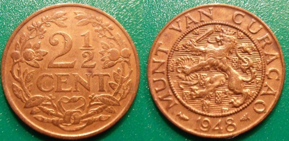 World Coins - Curaçao Monnaies modernes (maxi 100 ans) issues de brocantes, de bourses et de collègues rentrant de voyage