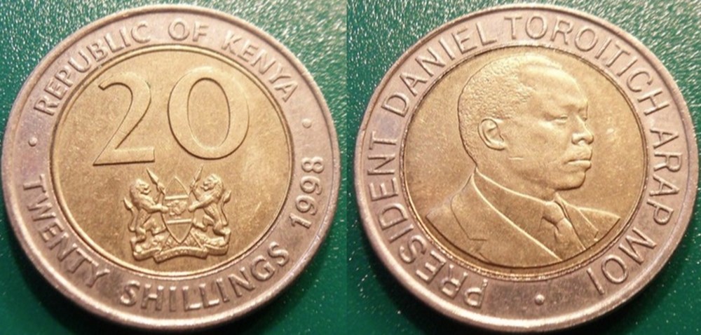 World Coins - Kenya Monnaies modernes (maxi 100 ans) issues de brocantes, de bourses et de collègues rentrant de voyage