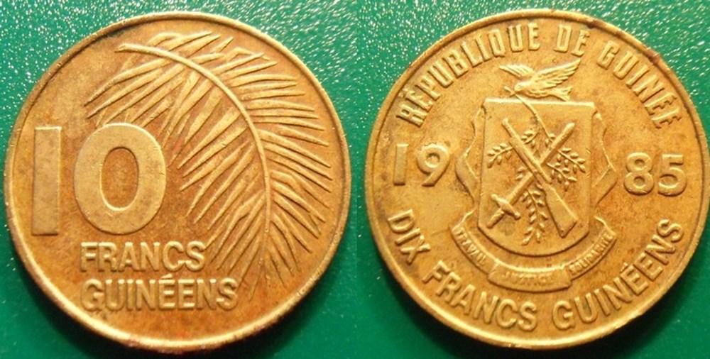 World Coins - Guinee Monnaies modernes (maxi 100 ans) issues de brocantes, de bourses et de collègues rentrant de voyage