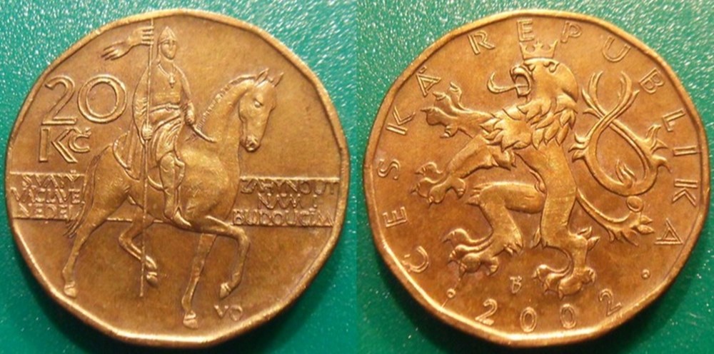 World Coins - République Tchèque Monnaies modernes (maxi 100 ans) issues de brocantes, de bourses et de collègues rentrant de voyage