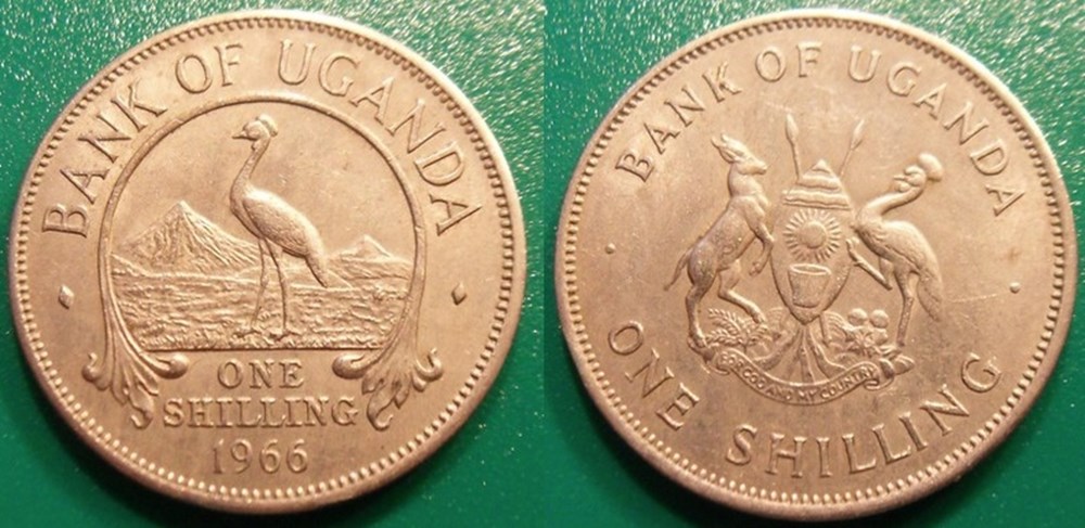 World Coins - Ouganda Monnaies modernes (maxi 100 ans) issues de brocantes, de bourses et de collègues rentrant de voyage