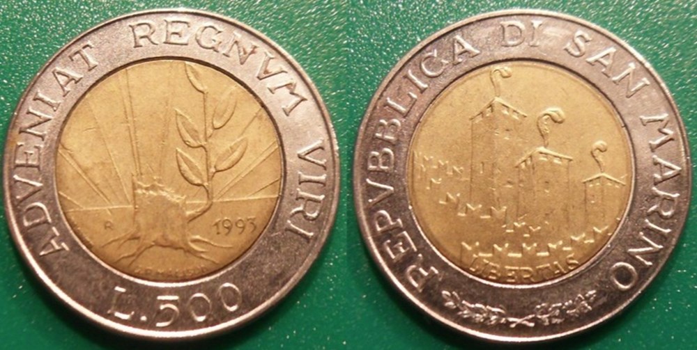 World Coins - Saint-Marin Monnaies modernes (maxi 100 ans) issues de brocantes, de bourses et de collègues rentrant de voyage