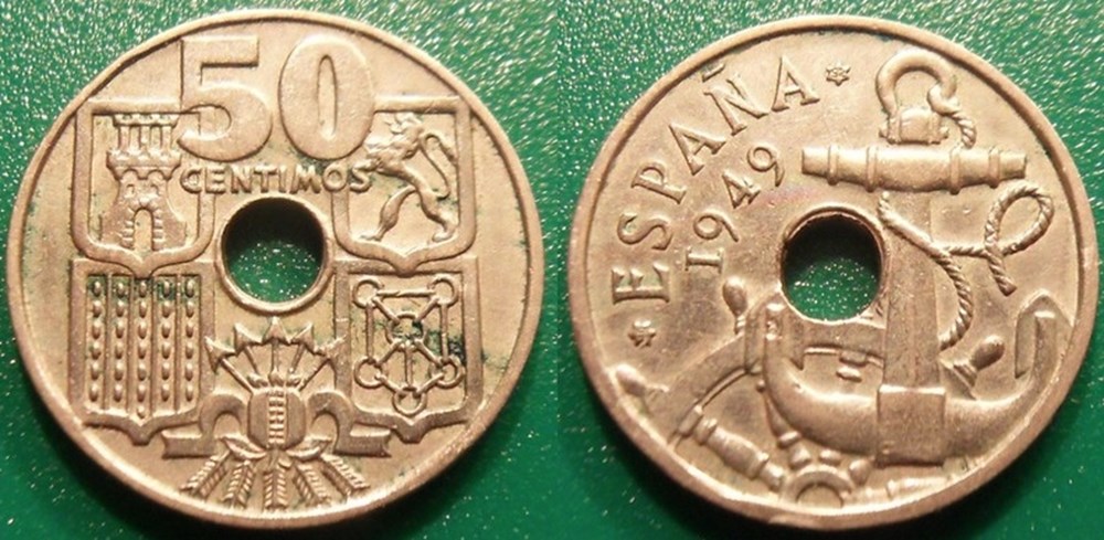 World Coins - Espagne Monnaies modernes (maxi 100 ans) issues de brocantes, de bourses et de collègues rentrant de voyage