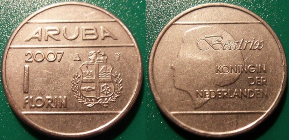 World Coins - Aruba Monnaies modernes (maxi 100 ans) issues de brocantes, de bourses et de collègues rentrant de voyage