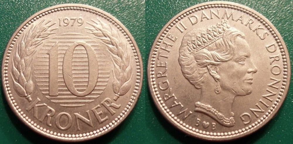 World Coins - Danemark Monnaies modernes (maxi 100 ans) issues de brocantes, de bourses et de collègues rentrant de voyage