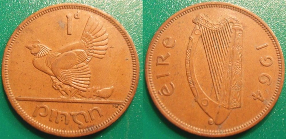 World Coins - Irlande Monnaies modernes (maxi 100 ans) issues de brocantes, de bourses et de collègues rentrant de voyage