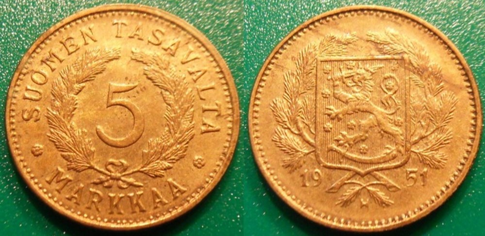 World Coins - Finlande Monnaies modernes (maxi 100 ans) issues de brocantes, de bourses et de collègues rentrant de voyage