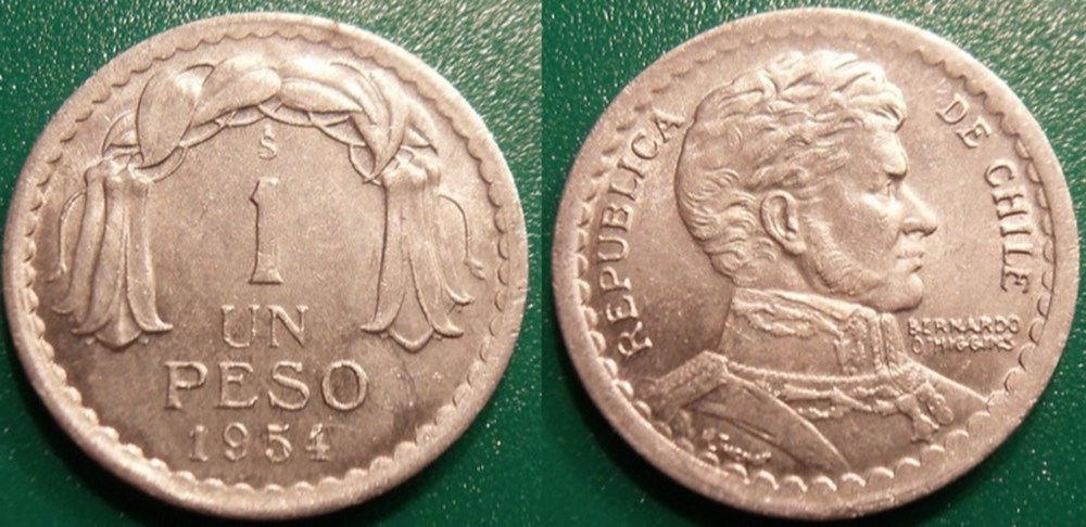 World Coins - Chili Monnaies modernes (maxi 100 ans) issues de brocantes, de bourses et de collègues rentrant de voyage