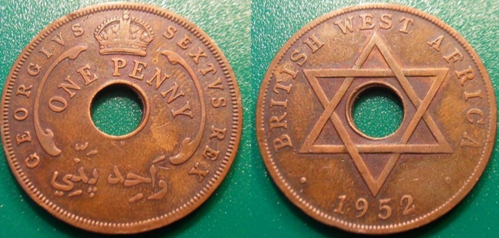 World Coins - British West Africa Monnaies modernes (maxi 100 ans) issues de brocantes, de bourses et de collègues rentrant de voyage