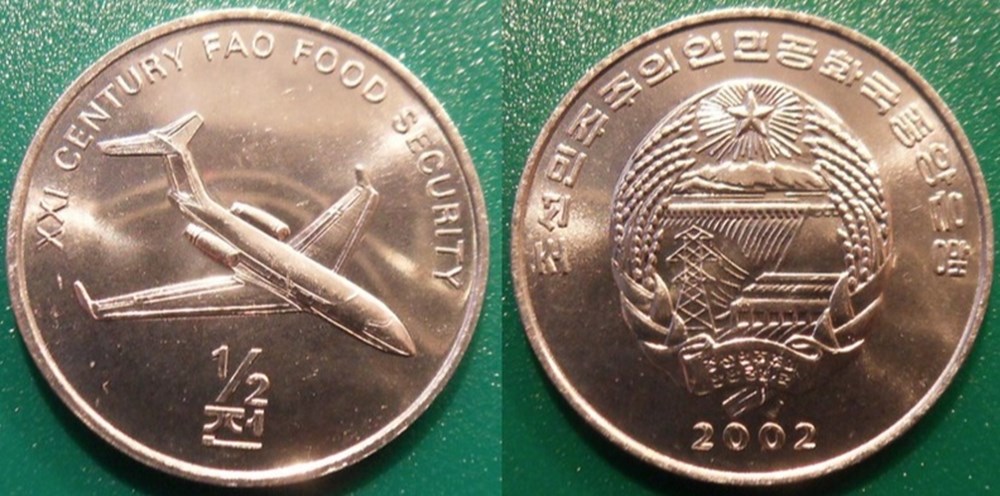 World Coins - Corée du Nord Monnaies modernes (maxi 100 ans) issues de brocantes, de bourses et de collègues rentrant de voyage