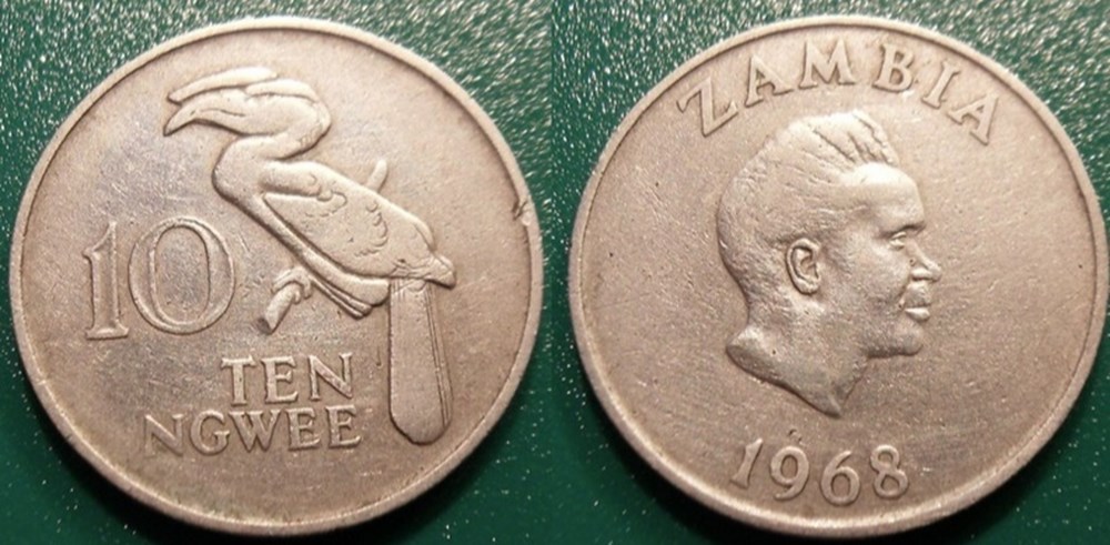 World Coins - Zambie Monnaies modernes (maxi 100 ans) issues de brocantes, de bourses et de collègues rentrant de voyage