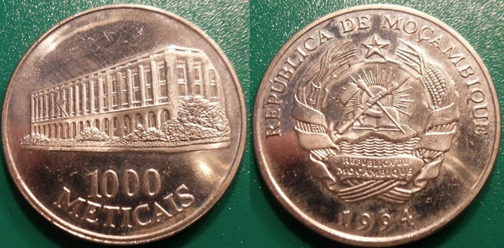 World Coins - Mozambique Monnaies modernes (maxi 100 ans) issues de brocantes, de bourses et de collègues rentrant de voyage