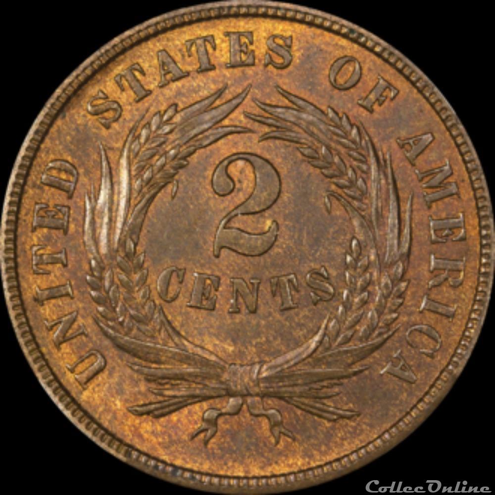  Shield Two Cents (1864-1873) &nbsp; 