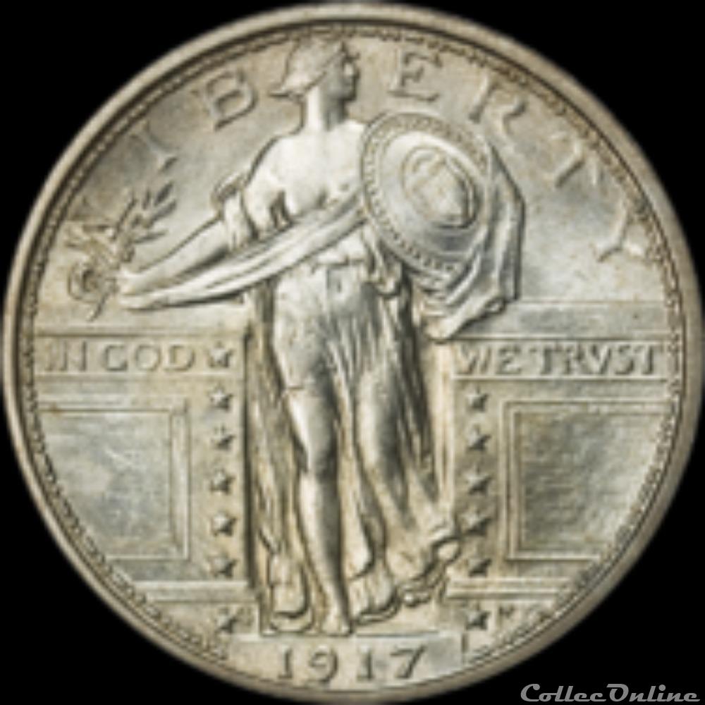 Stand. Liberty Quarters (1916-1930) - 25 Cents USA Standing Liberty Quarters (1916-1930)