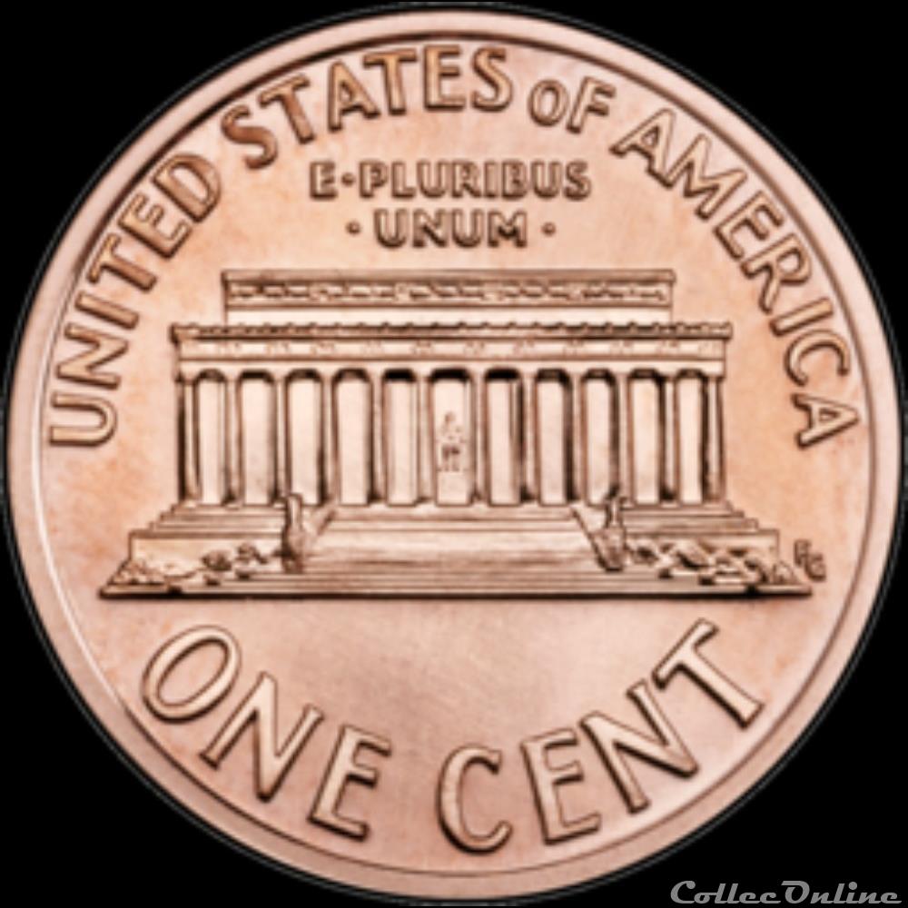 One Cent - Lincoln, M.R. (1959-2008) USA Lincoln Cents, Memorial Reverse (1959-2008) USA