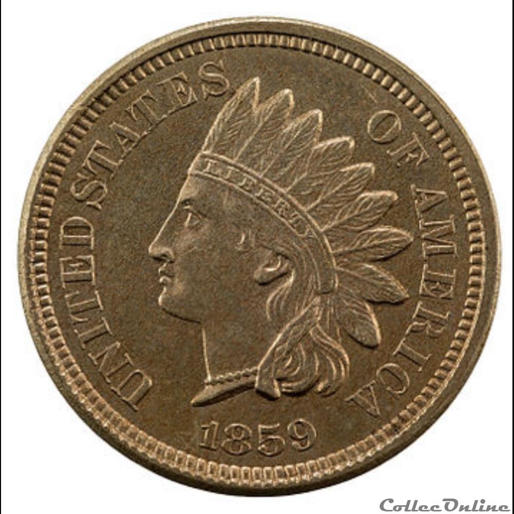 One Cent - Indian (1859-1909) USA Indian Head Cents (1859-1909)