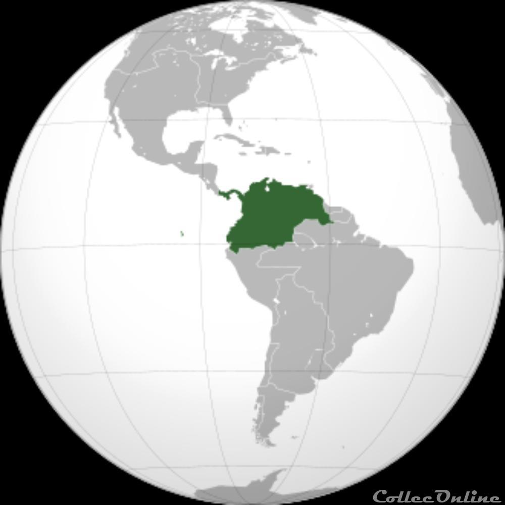 Colombia - Royaume colonial espagnol et république Monnaies et médailles de: - Royaume de la Nouvelle-Grenade (1550-1717) -Vice-royauté de la Nouvelle-Grenade (1717-1819) -République de Grande Colombie (1819-1830) -République de Colombie (1830-)